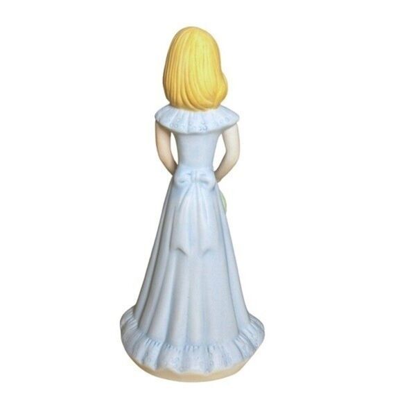 Enesco Growing Up Girls Birthday Porcelain Figurine Blonde Birthday Age 14 or 4 - Picture 3 of 13